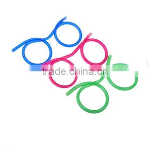 Glasses Shaped Drinking Straw / Glasses Drinking Plastic Straw / Glasses Shaped Straw thumbnail-1