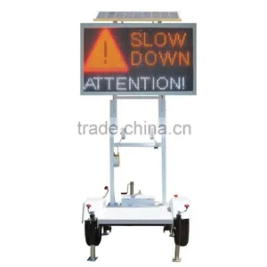 Solar Power Trailer Color Message Sign thumbnail-3