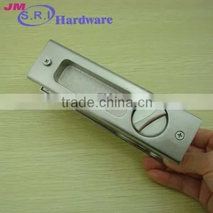 Hot Sale Rectangle Zinc Alloy Sliding Door Lock , Sliding Door Key Lock , Hidden Door Lock thumbnail-1