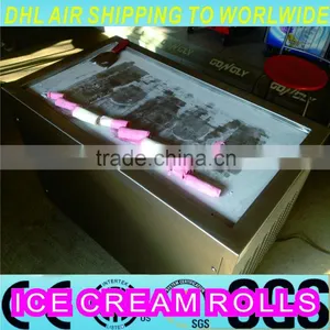 New Type Fried Ice Cream Machine Fry Ice Cream Machine Price thumbnail-1