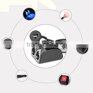 1 to 2 Cgarette Socket With USB thumbnail-3