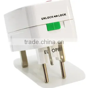 Wall Mount Interchangeable Plug Universal World Travel Adaptor thumbnail-4
