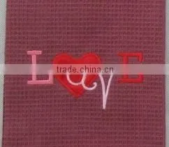 1pc Waffle Towel+1 pc Embroidery Towel Cotton Decorative Kitchen Towels Set China Supplier Bulk Buy From China thumbnail-3