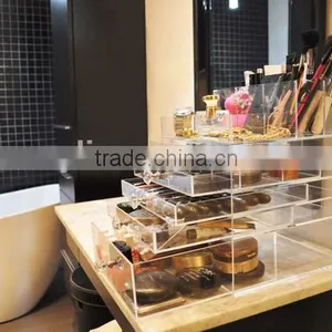 Customize Fashion Clear Multi Drawers Acrylic Makeup Box Cosmetic Makeup Organizer thumbnail-3