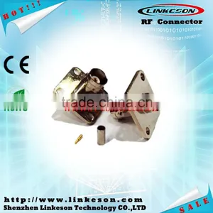 50ohm BNC Female Flange Connector for RG316 RG174 thumbnail-1