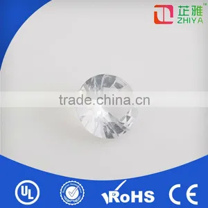 Cheapest Round Shape Point Back Loose Stone , Crystal White Stone thumbnail-1