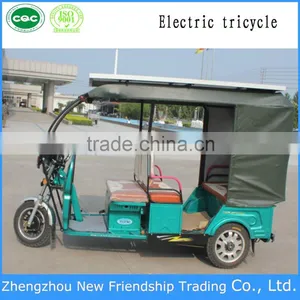 Solar Tricycle 48V800W 3 Wheel Electric Passenger Auto Taxi Rickshaw thumbnail-1