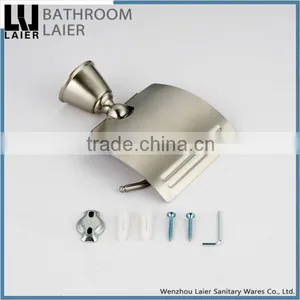 Contemporary Multi-Functional Covered Zinc Alloy Brush Nicked Bathroom Sanitary Items Wall Mounted Toilet Paper Holder thumbnail-5