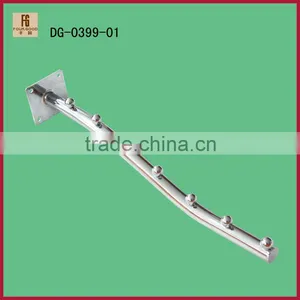 Wall-mounted Slatted Channel Slotted Slatwall Square Oval Elliptical Round Display Hook thumbnail-1