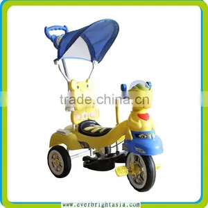 2016 Newest Mother Baby Stroller Bike, Metal Tricycles for Childrens, With Music,light and Push Bar thumbnail-1