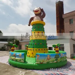 Monkey Inflatable Mini Climbing Wall for Kids and Children Play Games thumbnail-1