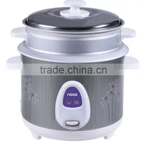 1L Cylinder Electric Rice Cooker With Steam Basket and Stainless Steel Lid thumbnail-2