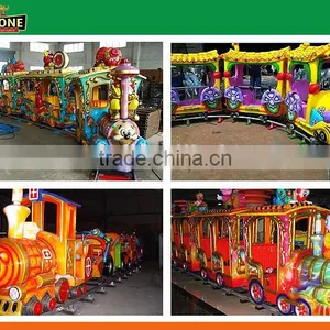 Excellent and Useful Amusement Rides of Trackless Tourist Fun Train in Park thumbnail-5