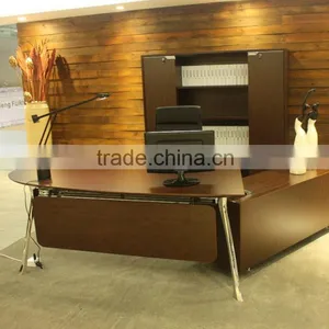 Wooden Modern Executive Office Desk Manager Table With Cabinet(FLX-Series) thumbnail-1