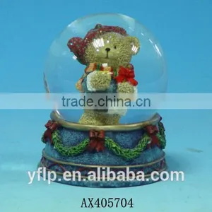 Customized Music Crystal Glass Snow Ball for Christmas Gift Resin Craft / Christmas Glass Snow Ball thumbnail-5