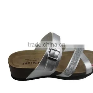 2015 Summer Cork Outsole Platform Lady Leather Sandal Shoes thumbnail-2