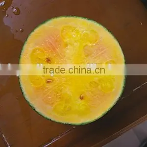 Hybrid F1 Red Yellow Flesh Rainbow Melon Treasure Seeds High Grade Gift Watermelon Seeds for Planting thumbnail-1