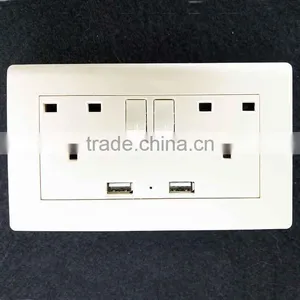 Electric Socket With Usb Port Plug Usb Wall Socket uk Plug Outlets thumbnail-2