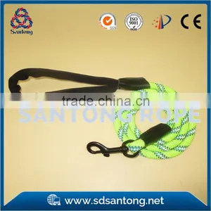 Fluorescent Dog Leash With Reflective Strip thumbnail-2