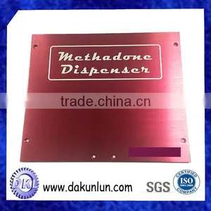 Custom Fabrication Service Brushed Red Anodized Aluminum Plate thumbnail-1