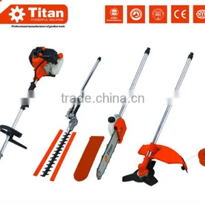 52 CC Petrol Long Reach Hedge Trimmer Pole Saw Strimmer Bush Cutter thumbnail-1