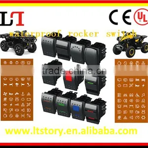 Car/motorcycle Waterproof Rocker Switch Printed 12V/24V thumbnail-1