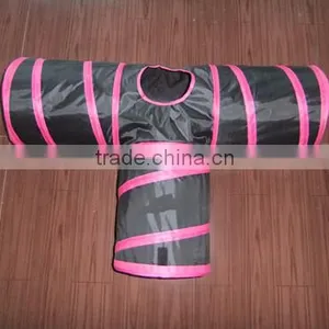 Yellow OEM Playing Cat Folding Tunnel Outdoor Pet Tunnel Cat Tunnel thumbnail-1