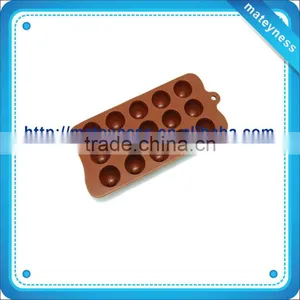 Silicone Ice Cube Tray 15-cavity Round Chocolate Shape thumbnail-1