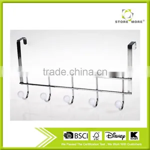 Store More Simple Chrome Plating 5 Rack Plastic Bead Door Hook thumbnail-1