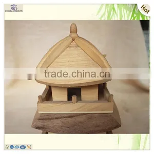 Paper Bird House Three Layer Wood Chinese Tower thumbnail-6
