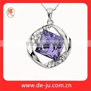 Magnetic Charm Crystal Pendant Necklace thumbnail-1