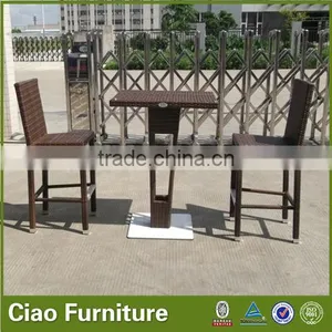 New Style Outdoor Bar Table and Chair High Table Set thumbnail-1
