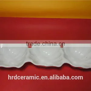 Stocked Wholesale Best Prices Porcelain Bowl Ceramic Dish Leaf Shape thumbnail-1