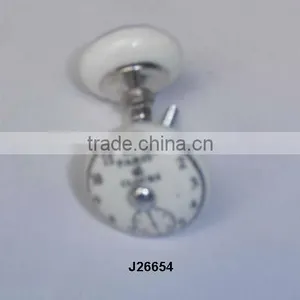 Hand Painted Ceramic Knob Clock Sytle Available in Other Colour and Patterns thumbnail-1