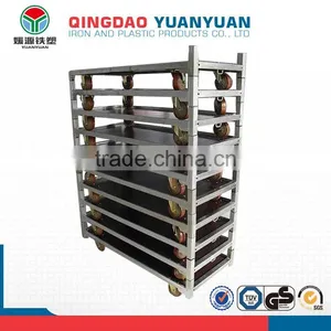 Wholesale Display Stand Flower Shelf Metal Steel Pallet Rack With Wheel thumbnail-1