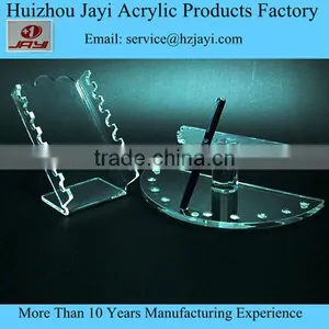 Factory Supply Single Clear Stationery Acrylic Pen Container Holder thumbnail-2