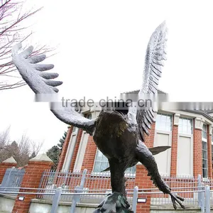 Animal Metal Bronze Garden Outdoor Eagle Statues for Sale thumbnail-1