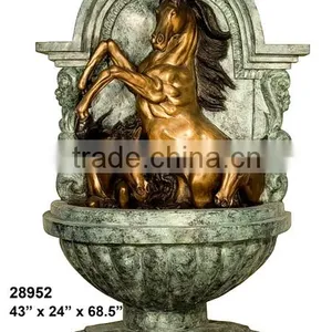 Home Decor Metal Craft Bronze Horse Head for Wall Decoration thumbnail-2