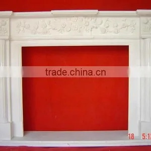 Modern Home Decor Stone Carving Marble Fireplace Mantels thumbnail-3