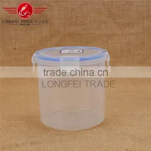 Eco-friendly 4pcs Cylindrical Plastic Preservation Box /crisper Food Storage Box thumbnail-2