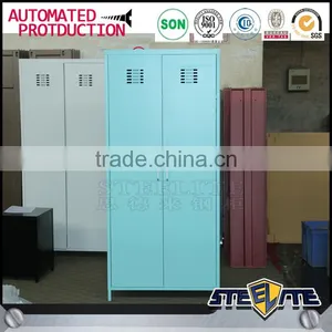 Korean Steel Cloth Wardrobe Bedroom Lockable Clothes Wardrobe Closet thumbnail-1