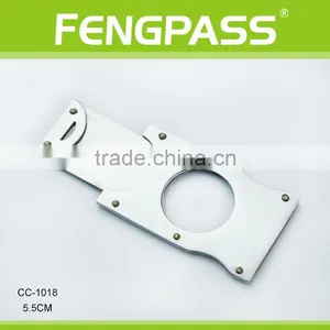 CC-1018 5.5cm 2CR13 Stainless Steel Rectangle-Shaped Full Metal Cigar Cutter With Rivet thumbnail-1