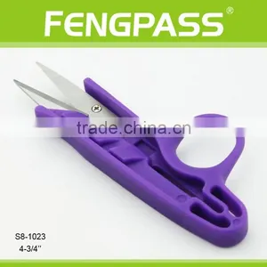 S8-1023 4-3/4" 2Cr13 Stainless Steel Blade With Plastic Handle Thead Scissors thumbnail-1