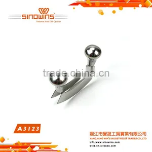 A3123 Professional Stainless Steel Double Chopping Knife Pizza Tool thumbnail-4