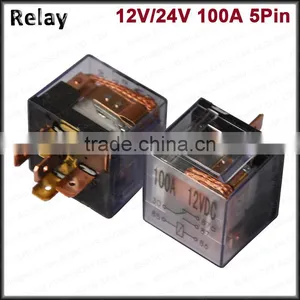 Integrate Waterproof Relay Vehicle 12Volt 100A Transparent Relay SPDT 5 Pins thumbnail-1