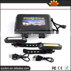 New Arrival 3 Mode RED/White Light LED Bicycle Safety Front/Tail Light Set With USB Charger thumbnail-1