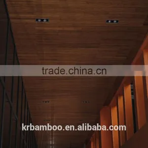 Carbonized Horizontal Matt Finish Bamboo Ceiling Panel With 20 Years Durable Quality for Indoor Use thumbnail-1