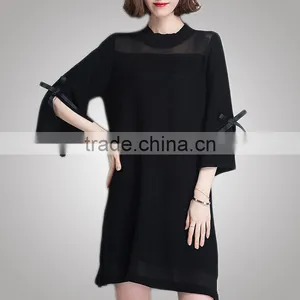Anti Wrinkle Custom Make High End Bow Dress With Your Design thumbnail-5