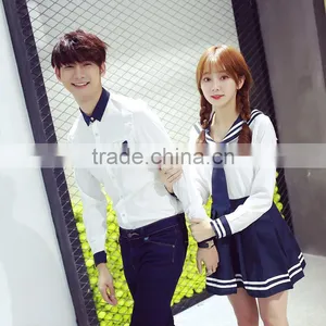Unisex Design Korean High School Uniforms White Shirt thumbnail-6
