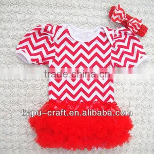 Hot Selling Christmas Chevron Romper Dress thumbnail-1